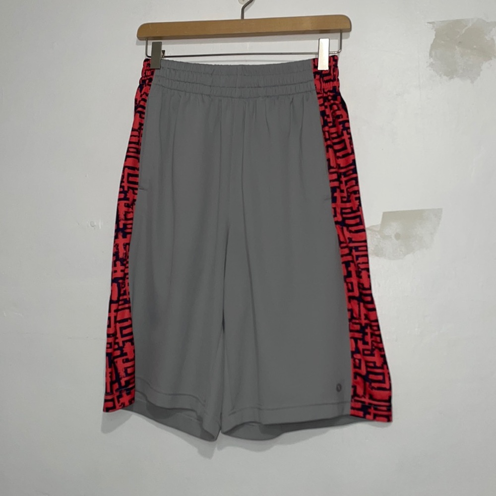 Size S Men’s Xersion Grey and Orange Athletic Shorts